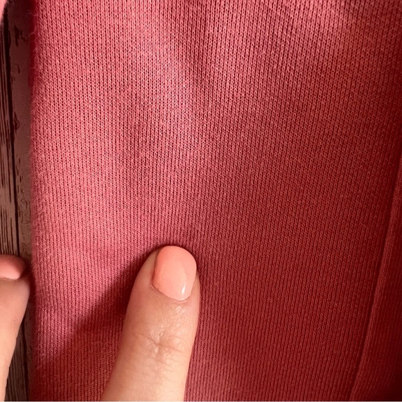 L.L. Bean Women's Quilted Pink Zip Up Sweatshirt Small - Picture 3 of 5